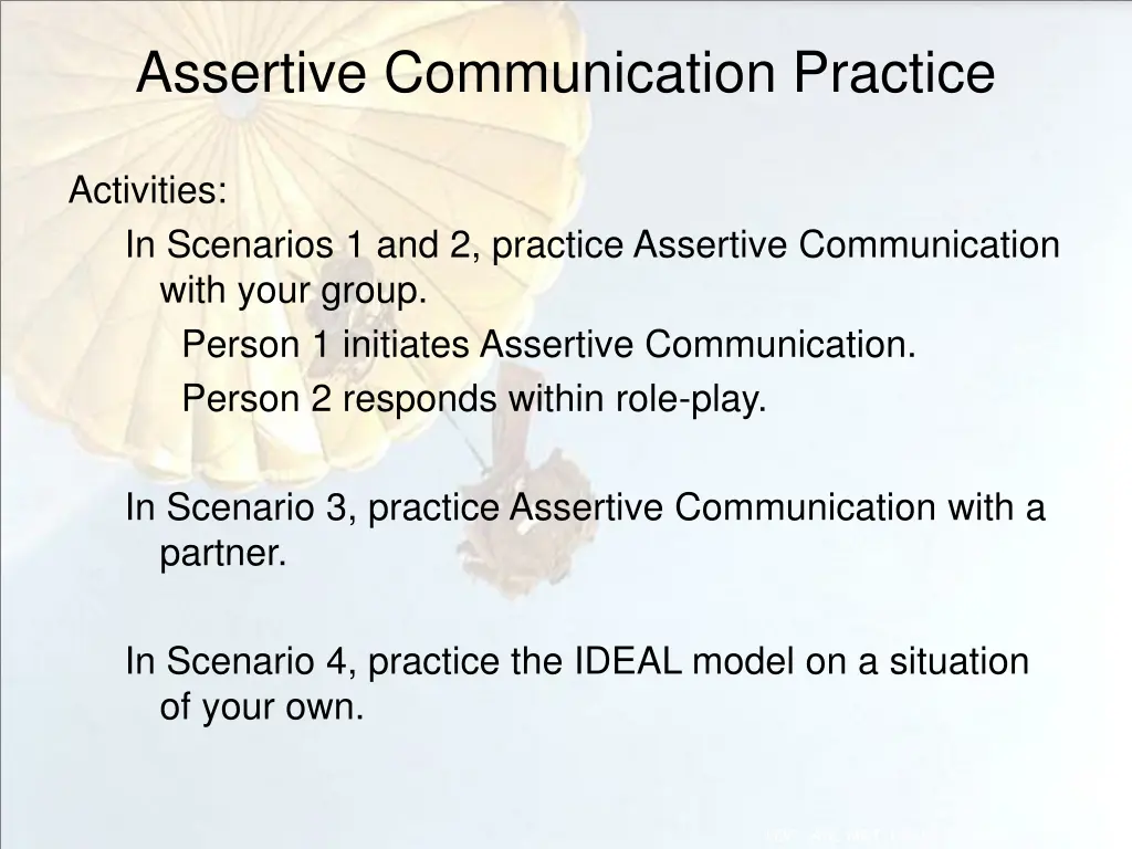 assertive communication practice