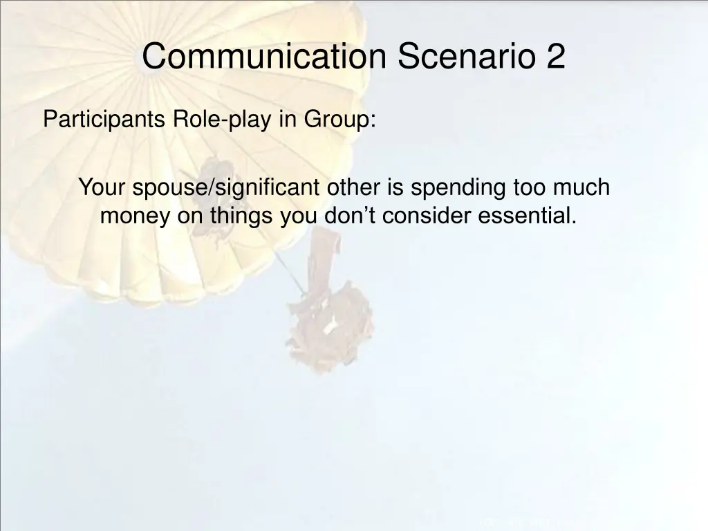 communication scenario 2