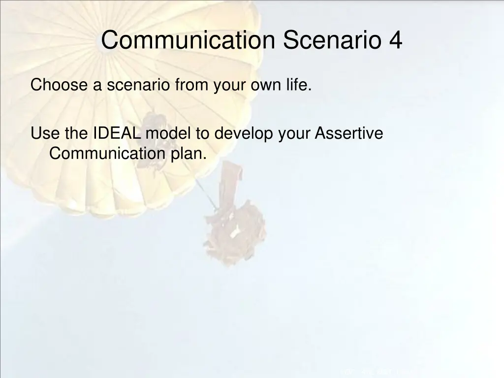 communication scenario 4