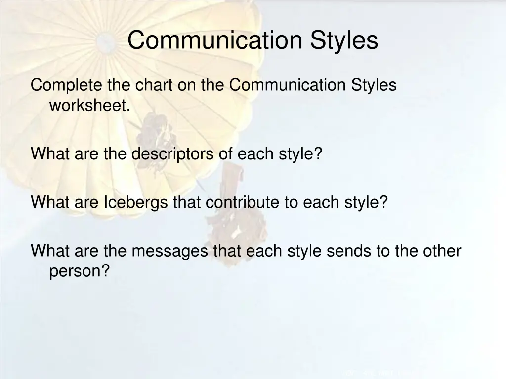 communication styles 1