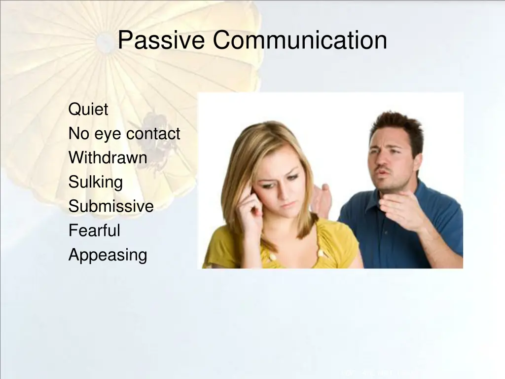 passive communication