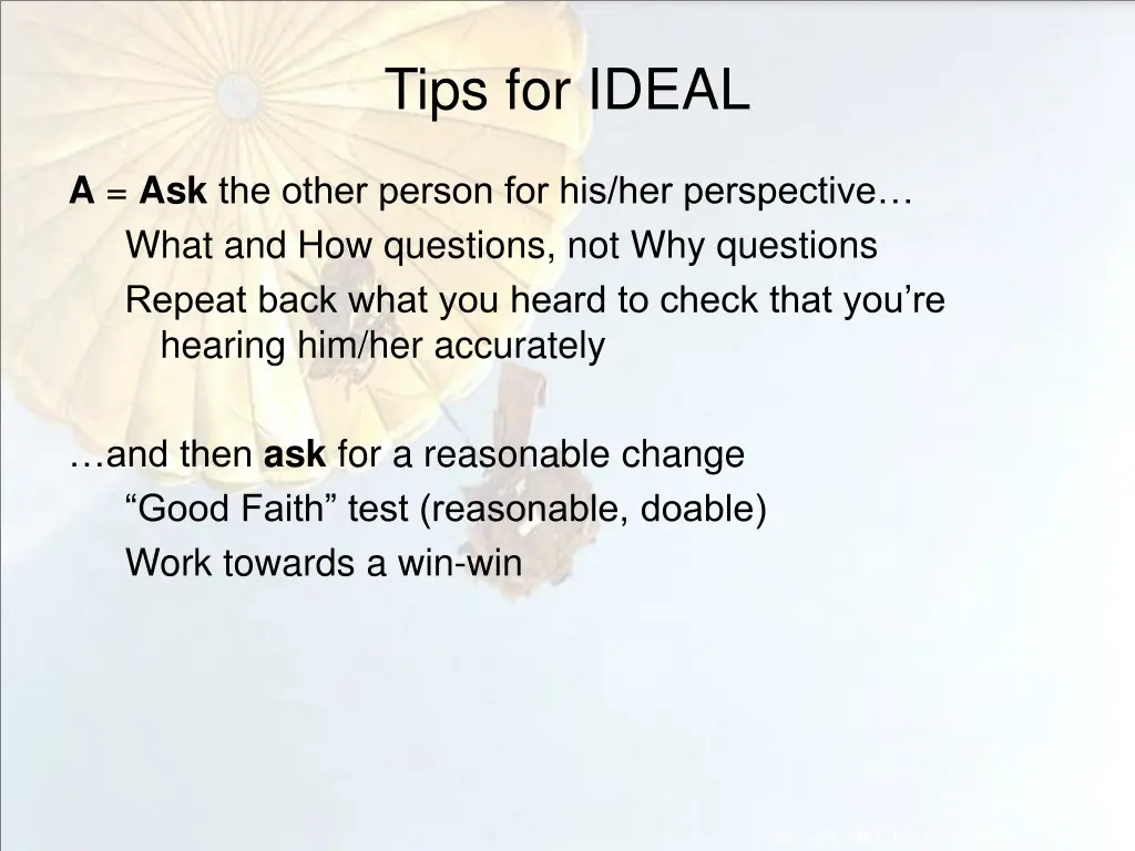 tips for ideal 2