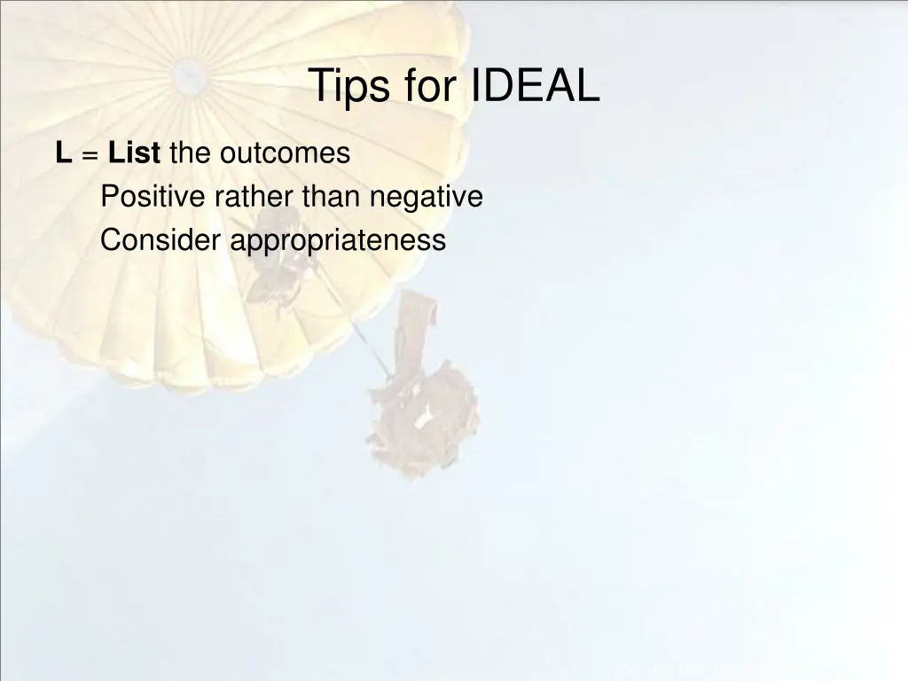 tips for ideal 3