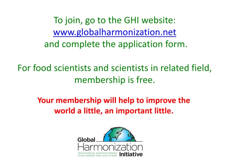 to join go to the ghi website
