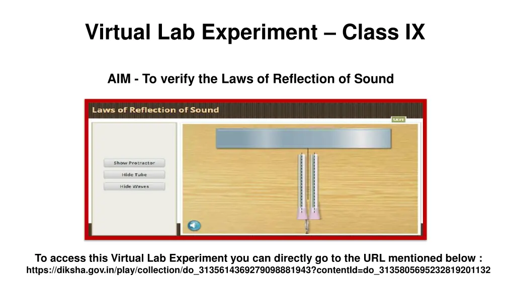 virtual lab experiment class ix 1