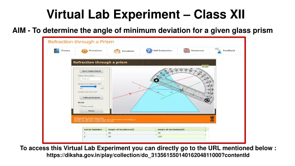 virtual lab experiment class xii 2