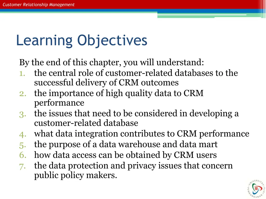 customer relationship management