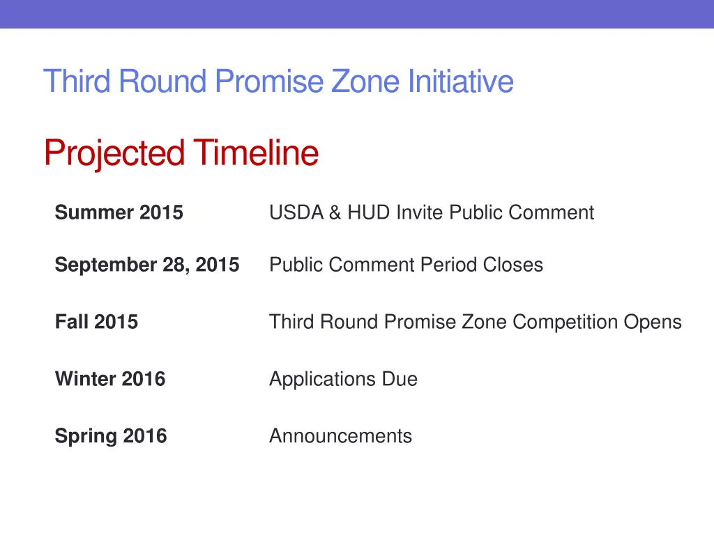 third round promise zone initiative