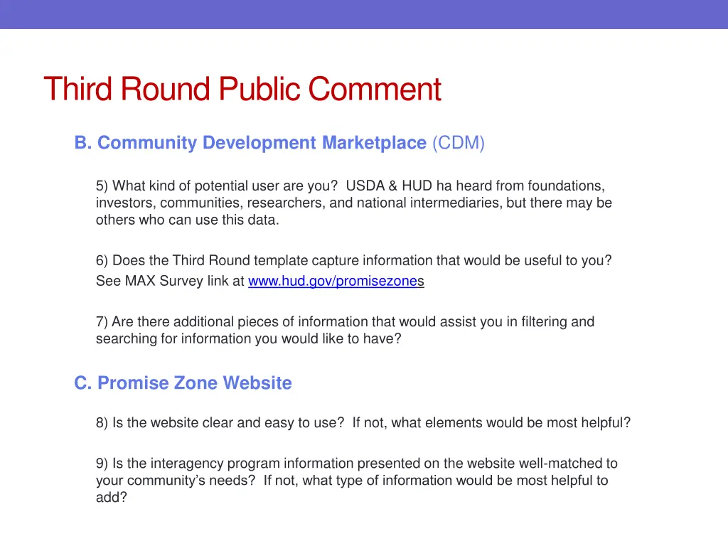 third round public comment 1