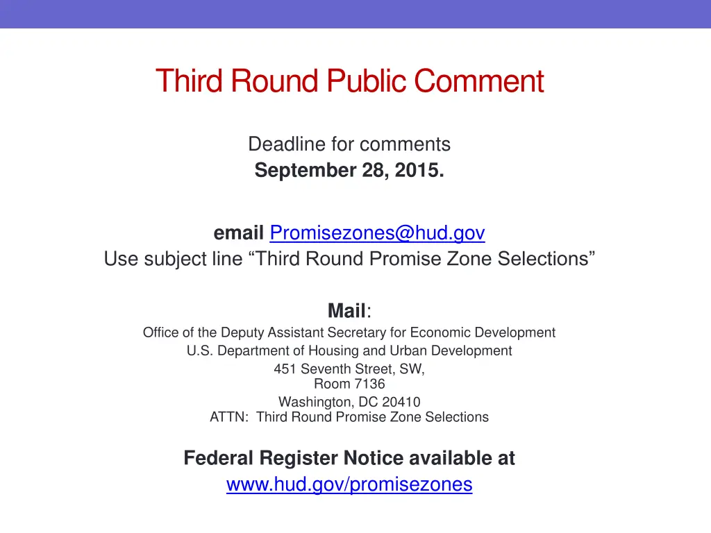 third round public comment 3