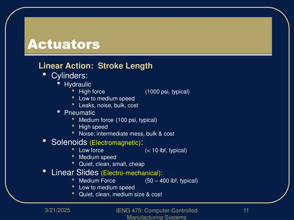 actuators