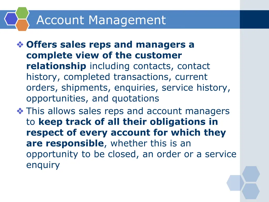 account management