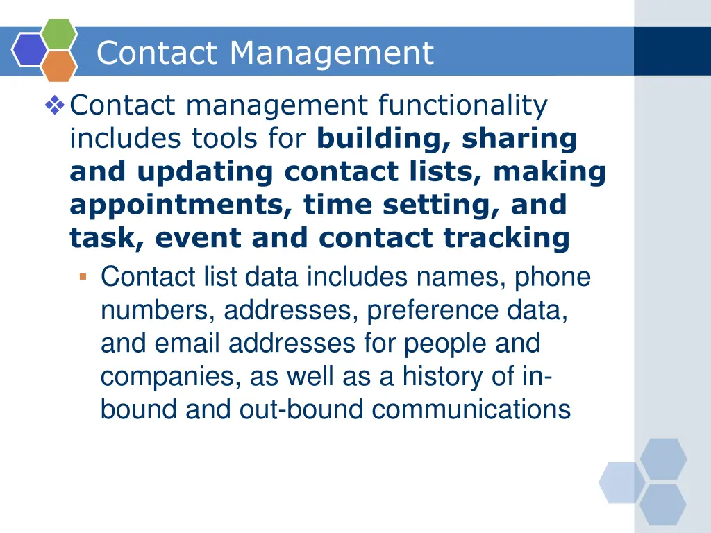 contact management
