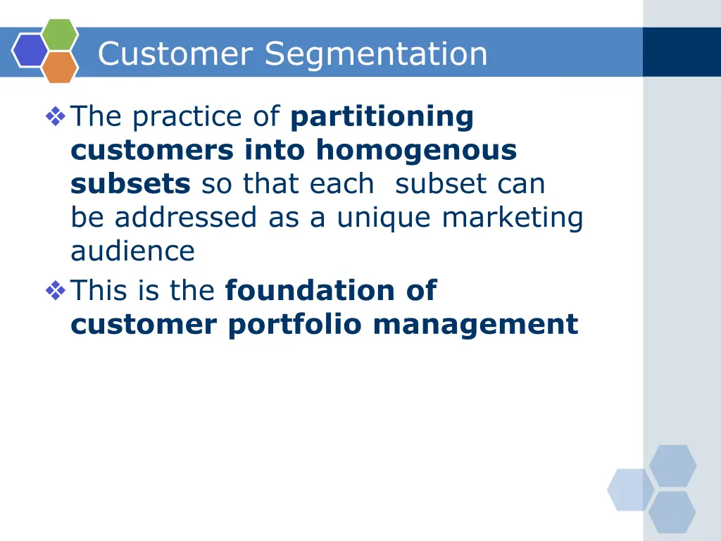 customer segmentation