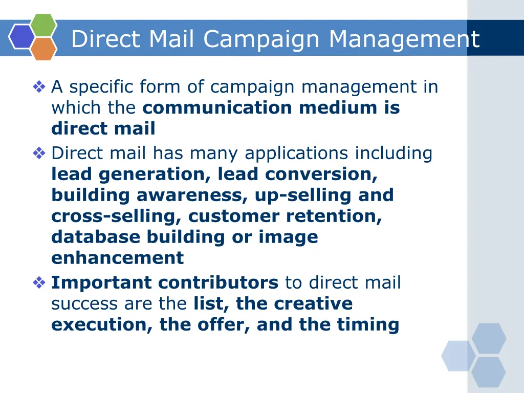 direct mail campaign management