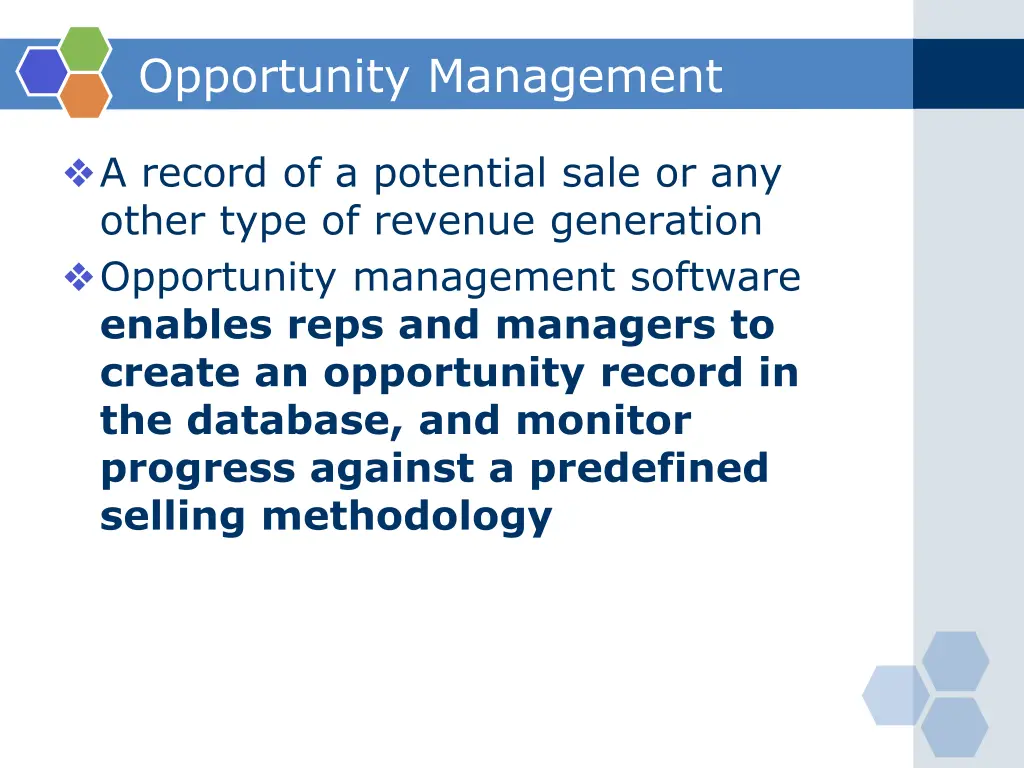 opportunity management