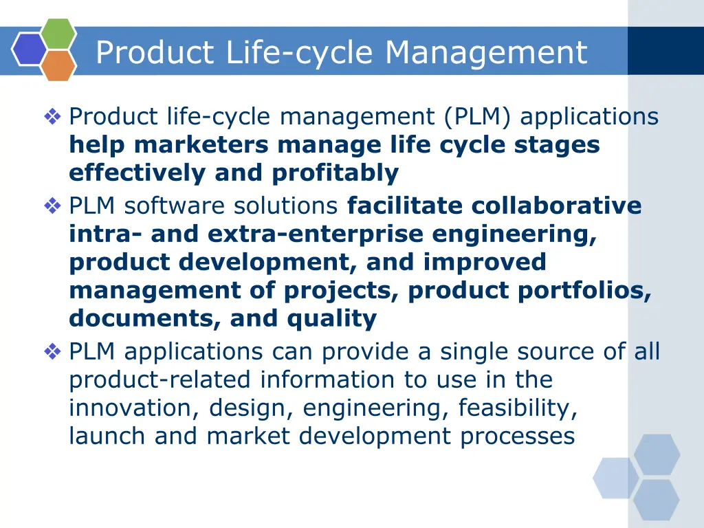 product life cycle management