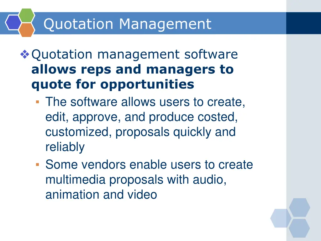 quotation management