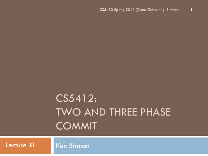 cs5412 spring 2016 cloud computing birman