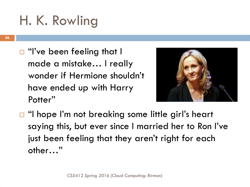 h k rowling