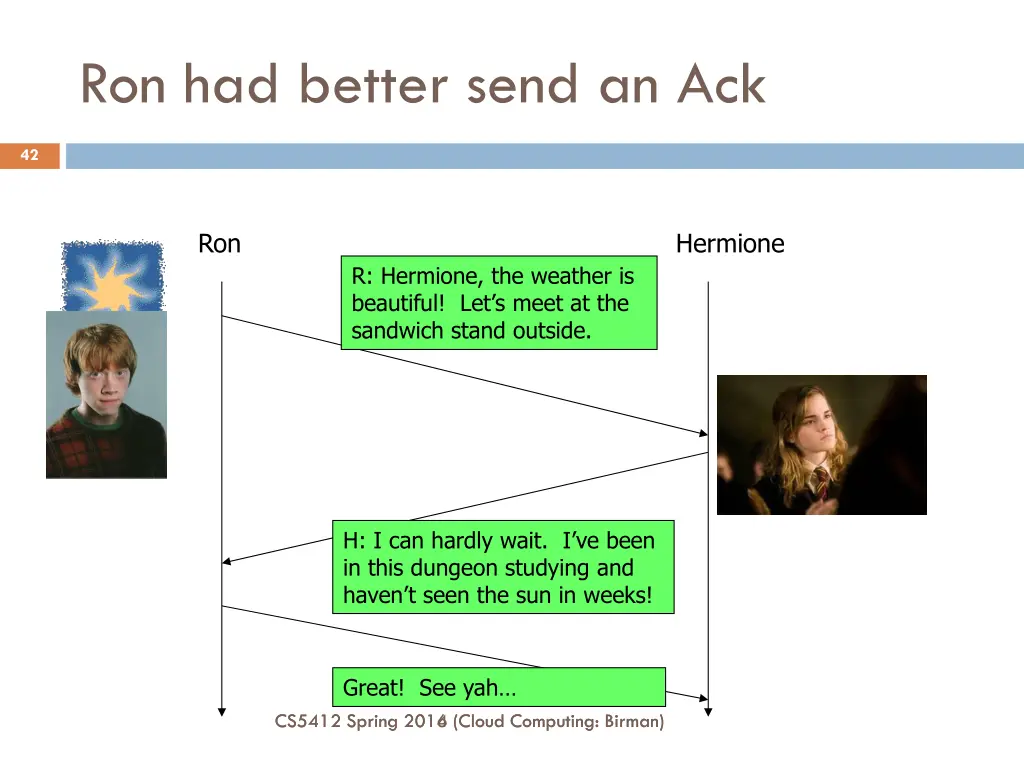 ron had better send an ack