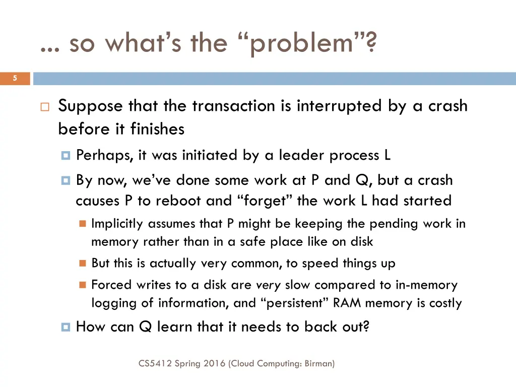 so what s the problem