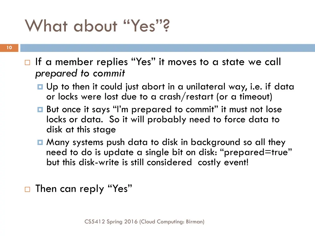 what about yes