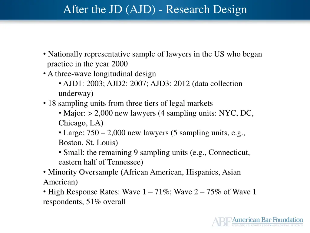 ajd mid career satisfaction after
