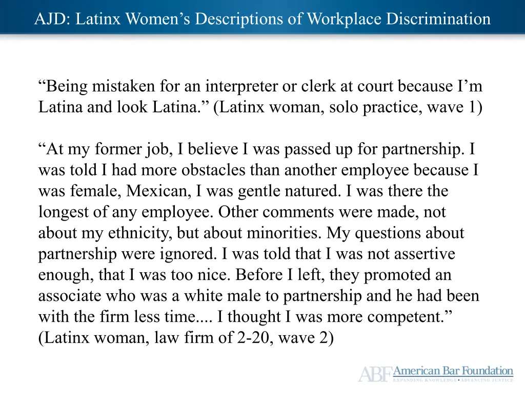 ajd mid career satisfaction ajd latinx women