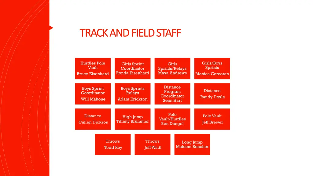 track and field staff track and field staff