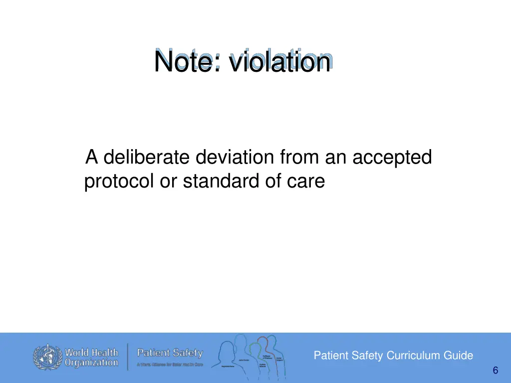 note violation