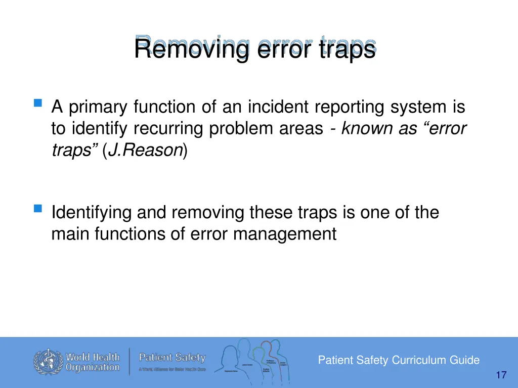 removing error traps