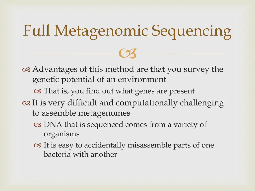 full metagenomic sequencing 1