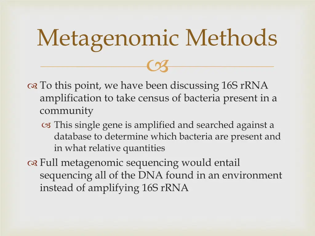 metagenomic methods