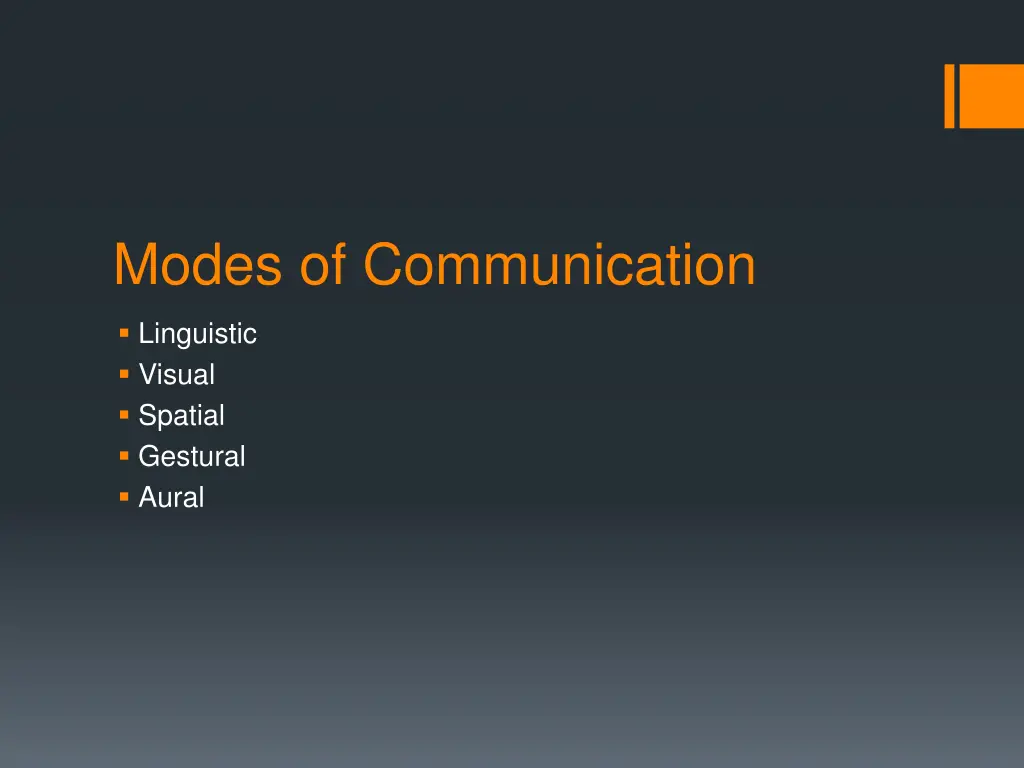 modes of communication