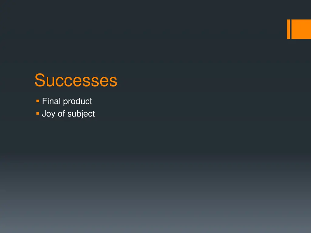 successes