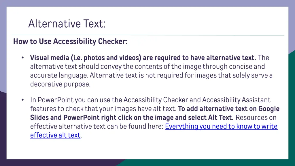 alternative text