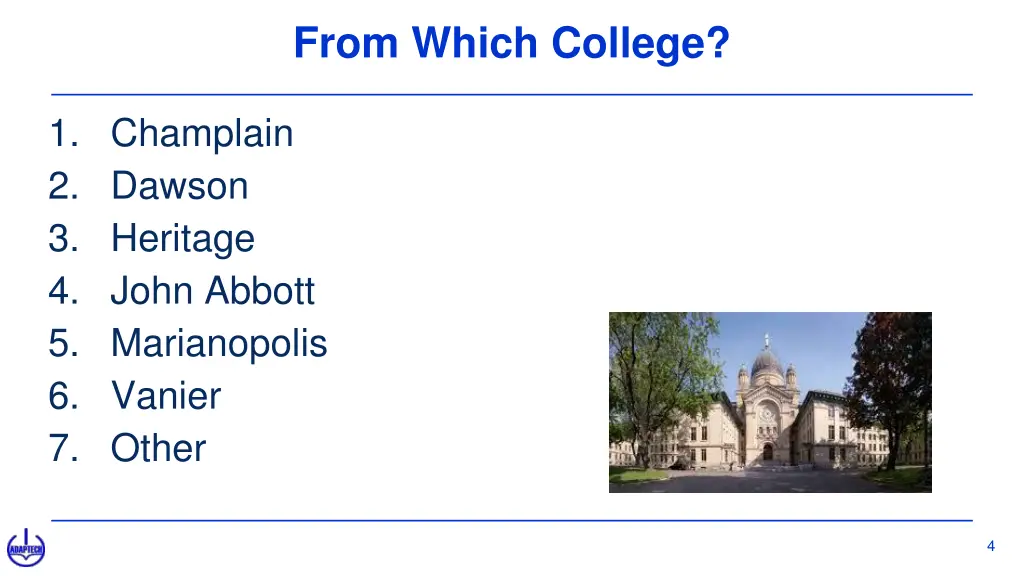 from which college