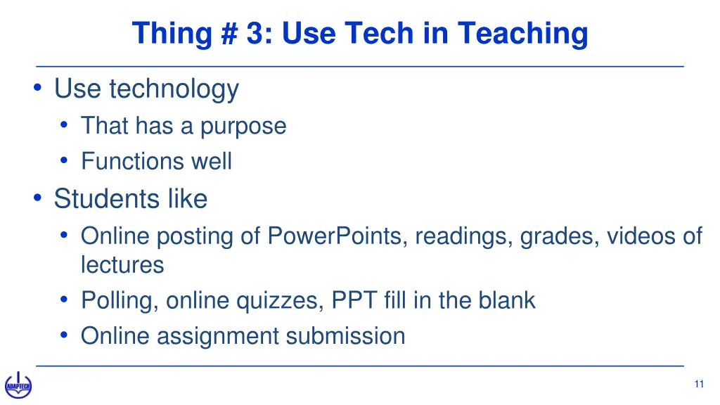 thing 3 use tech in teaching