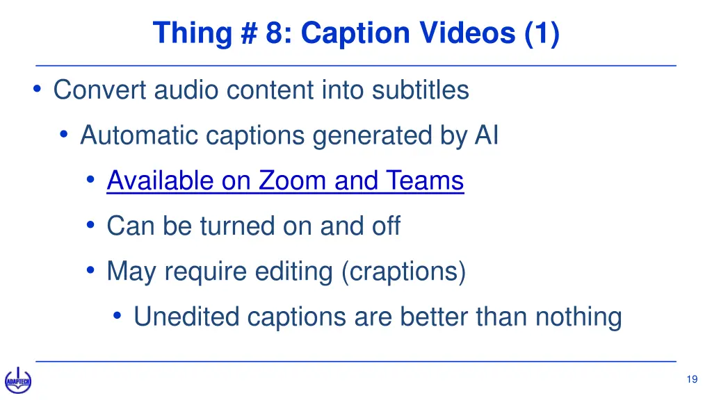 thing 8 caption videos 1