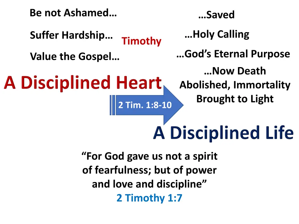 be not ashamed