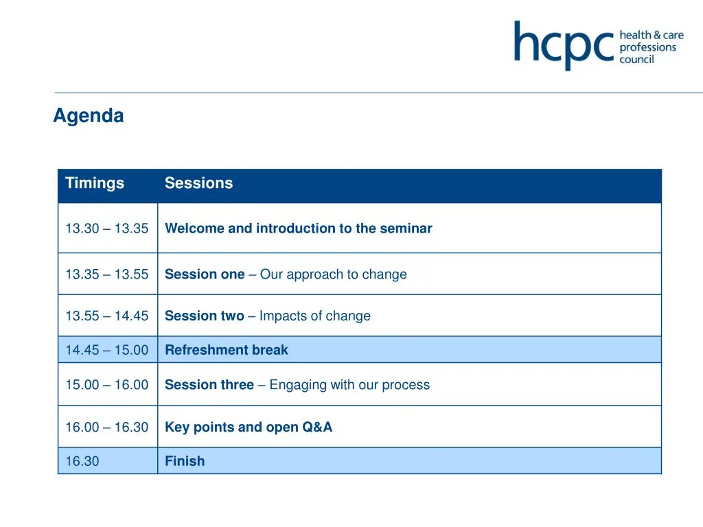agenda
