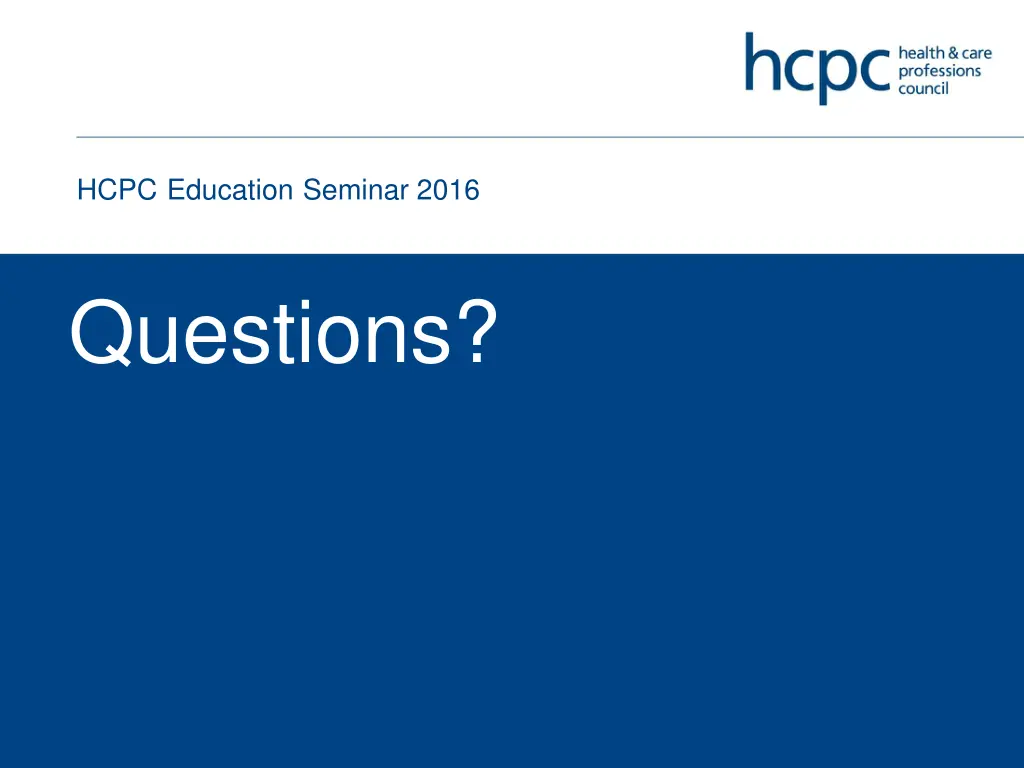 hcpc education seminar 2016 6
