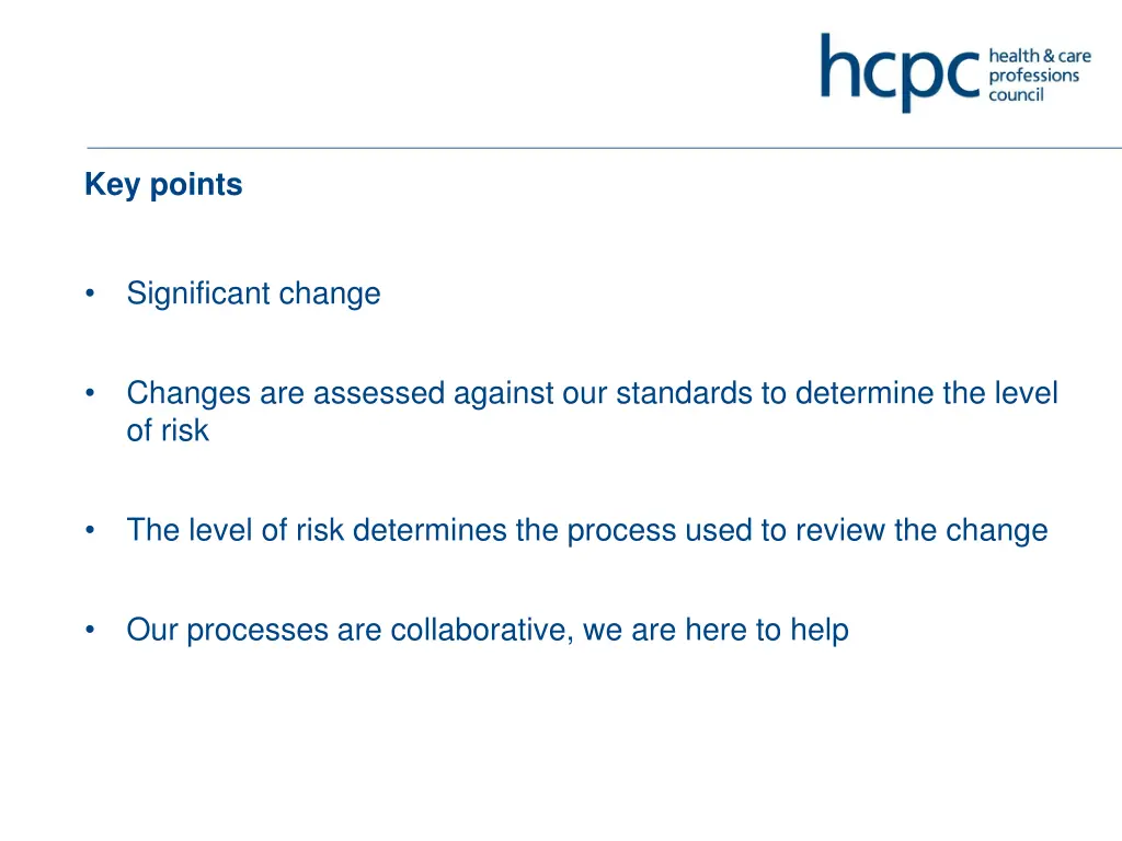 key points