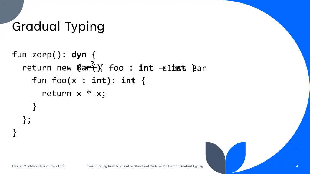 gradual typing 2