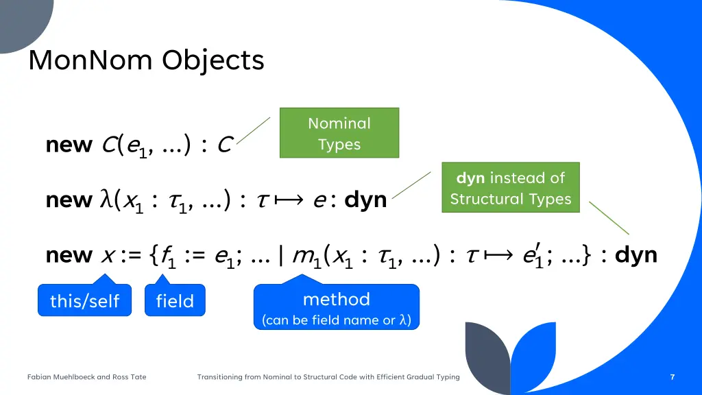 monnom objects
