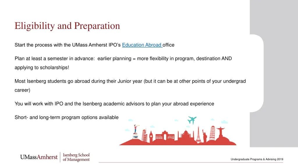 eligibility and preparation
