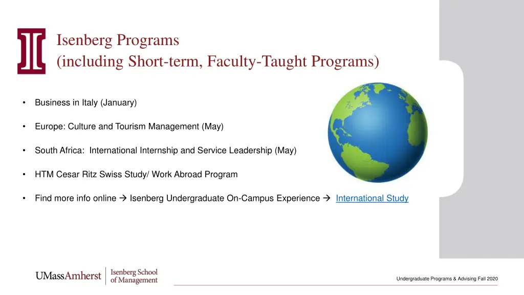 isenberg programs including short term faculty