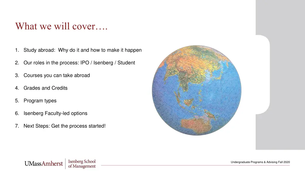 what we will cover