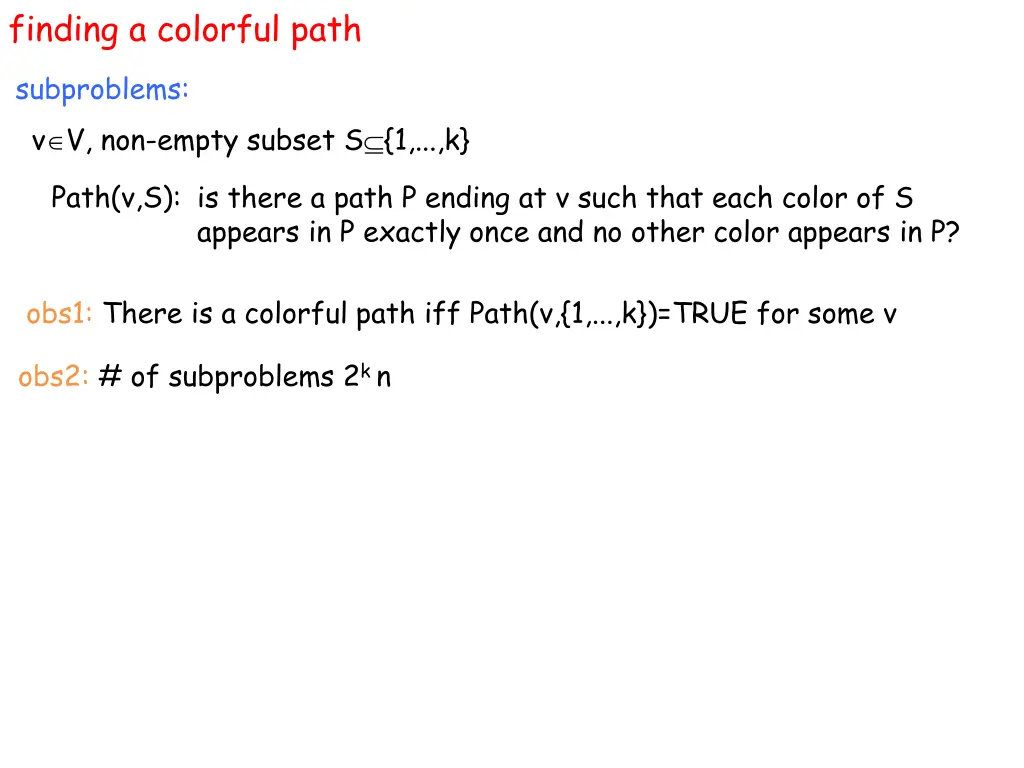 finding a colorful path